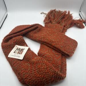 Muk Luks Square Cold Weather Scarf NWT Fringe Thanksgiving Attire
